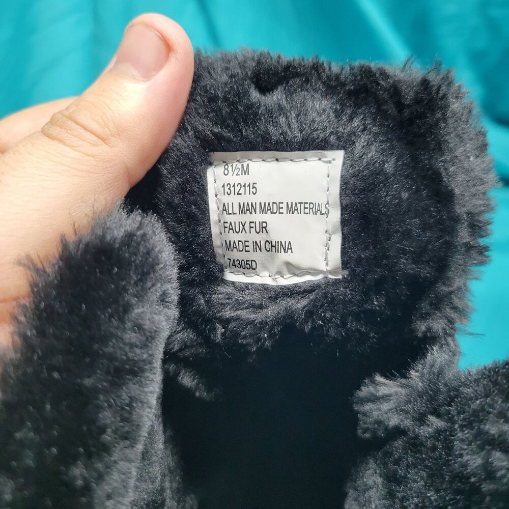 Totes Womens Black Winter Boots Insulated Waterproof Snow Boots Lace-Up Size 8 A - Picture 7 of 10